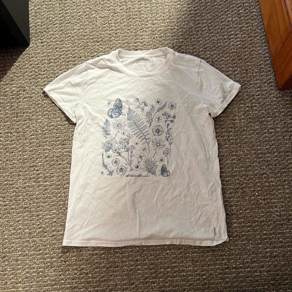 Eddie Bauer White Cotton T-Shirt